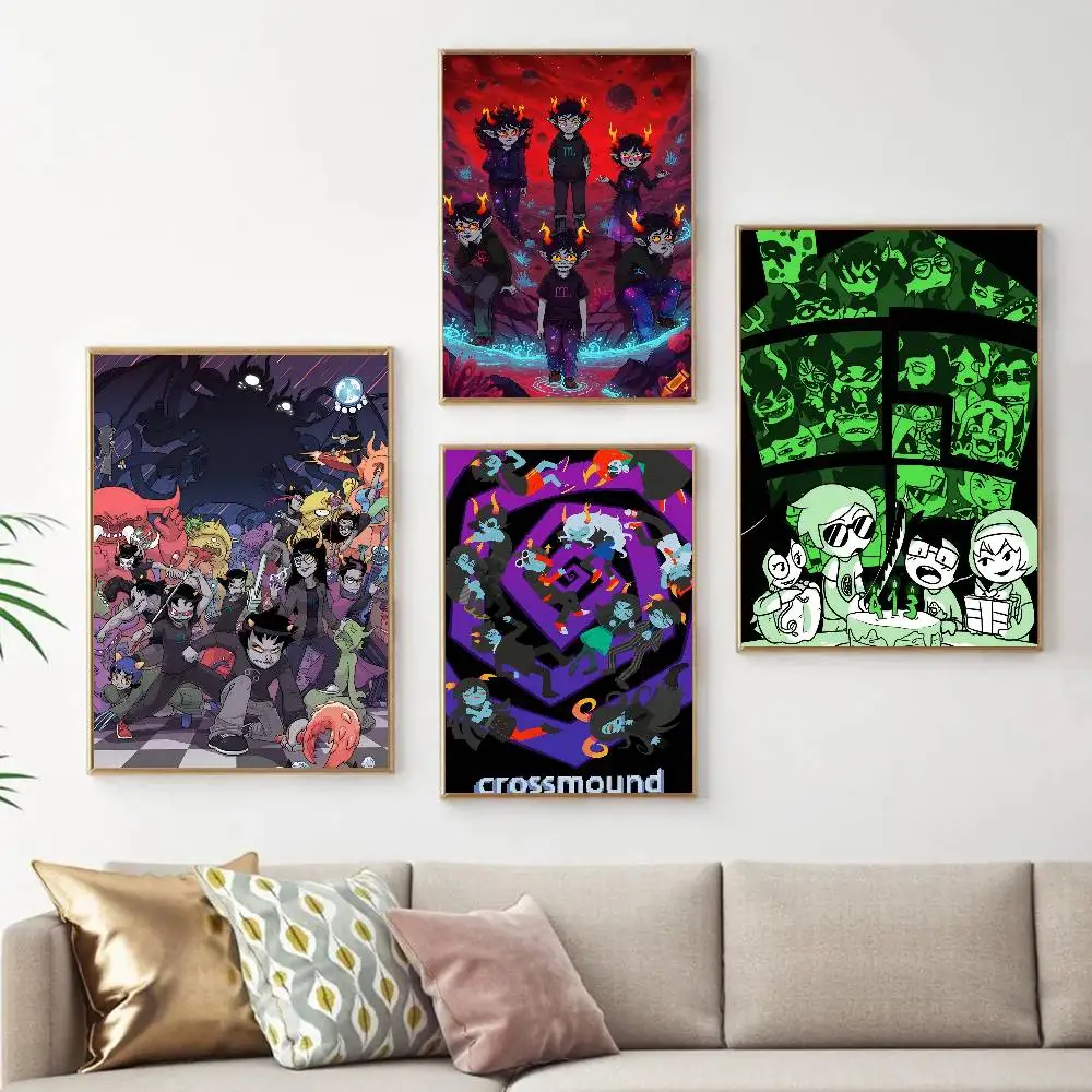 Popular Internet Anime H-Homestuck Whitepaper Poster HD Quality Poster Wall Art Painting Study Room Wall Decor