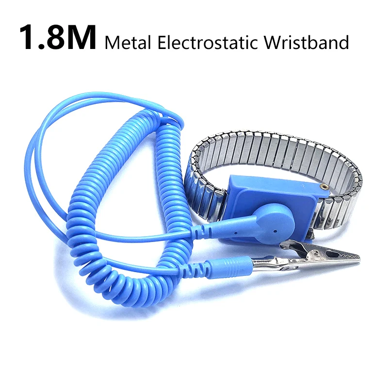 Cordless Metal Antistatic Wireless Anti Static ESD Wired Wristband Discharge Electronic Work Strap Safety Protector
