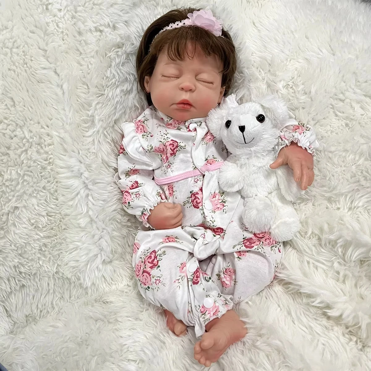 Full Solid Silicone Reborn Doll 24inch Lifelike Bebe Newborn Silica Gel Silicon Dolls Reborn Full Body Silicone Baby Doll Cheap