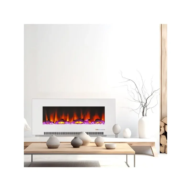 Wall Mount Electric Fireplace Heater    Flames, and Driftwood Log Display,   fireplace decoration  fireplace