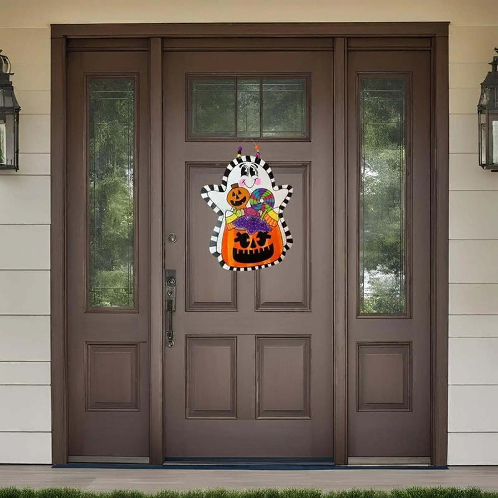 

Дверные украшения на Хэллоуин, украшения на Хэллоуин, знак входной двери на Хэллоуин