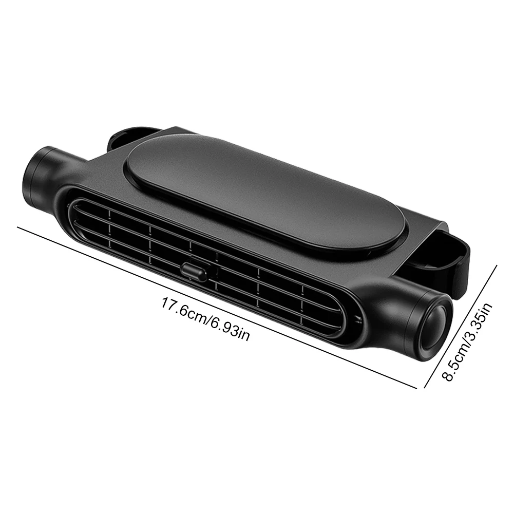Rear Seat Fan Rechargeable Car Neck Cooler 3 Speeds Cooling Backseat Fan Accessories for Sedan SUS RV Truck