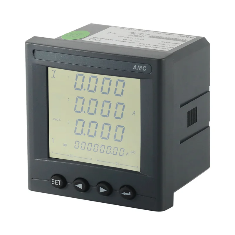 LCD multi-function meter AMC96L-E4 switch output low voltage power monitoring meter