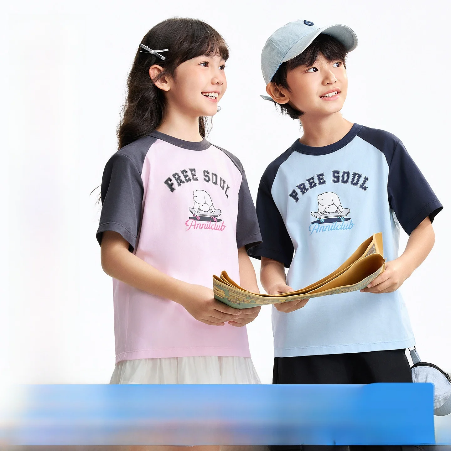 t-shirt-girocollo-a-maniche-corte-in-cotone-annil-unisex-per-bambini-abbigliamento-sportivo-estivo-top-casual-versatile-per-eta-3-16-anni