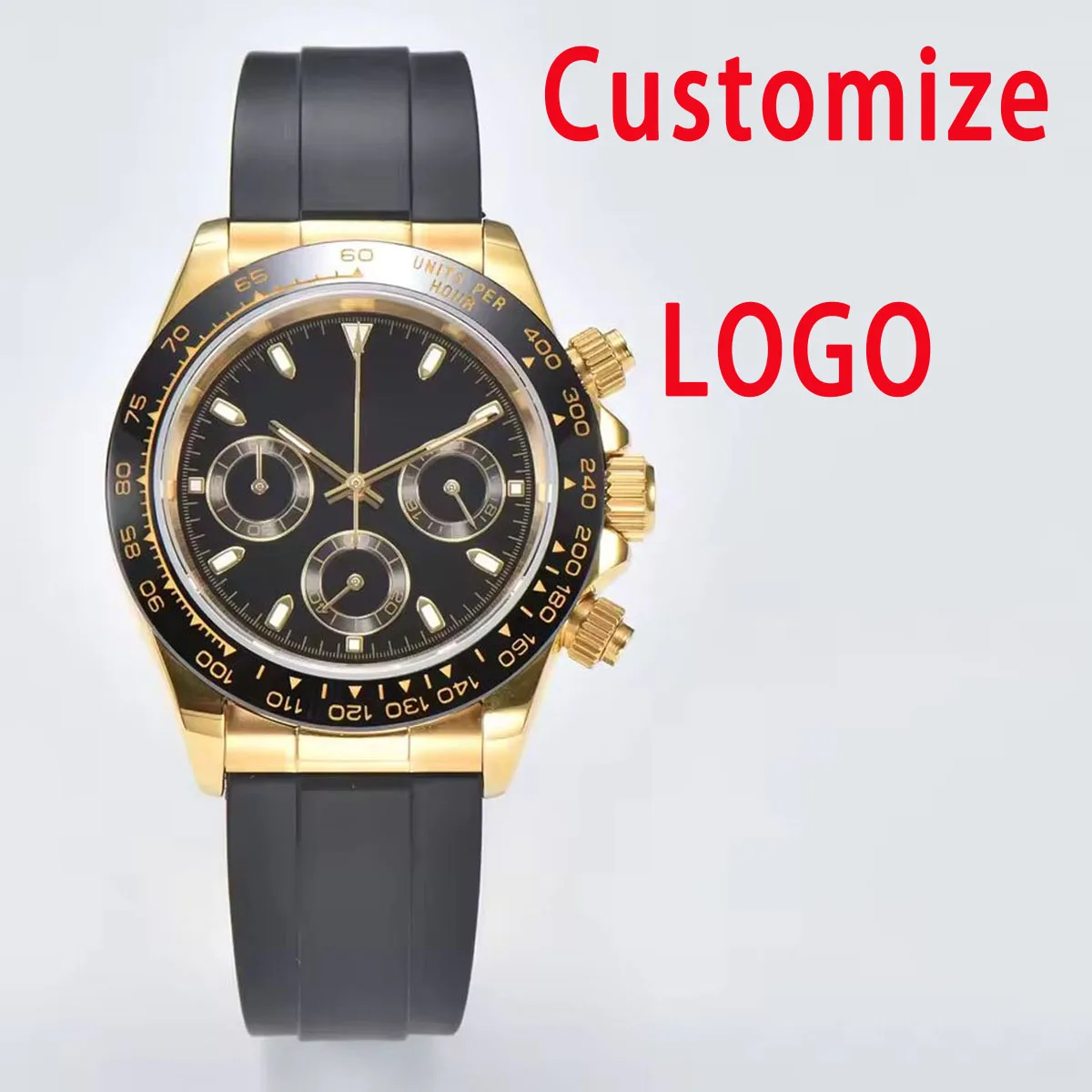 Customized watch Japan VK63 movement watch multi-function dial luminous waterproof high-end men's watches support custom logo 4