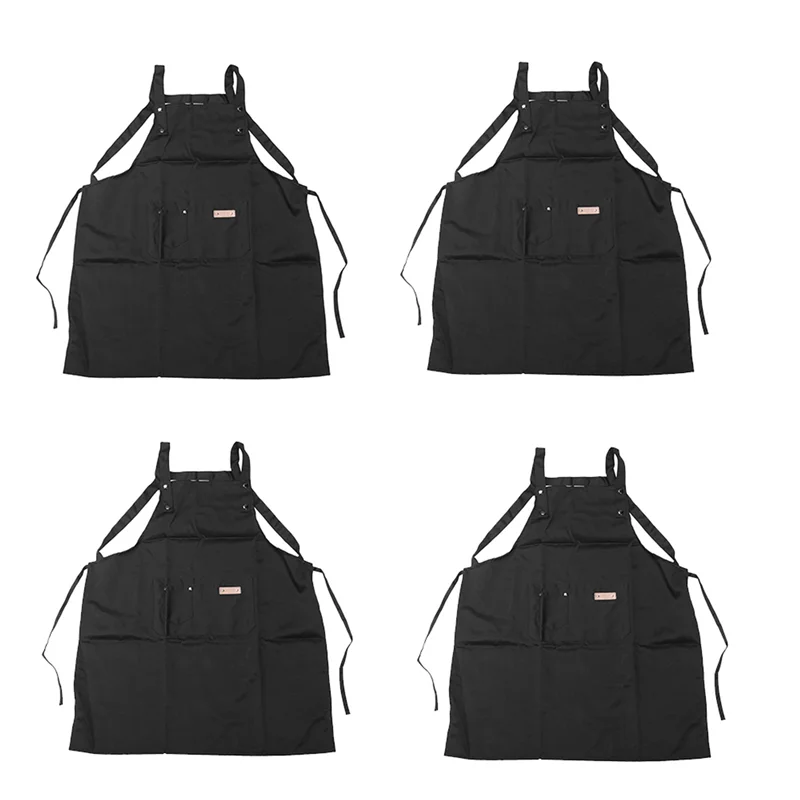 

【FITTING!】4X B Black Professional Stylist Apron Waterproof Hairdressing Coloring Shampoo Haircuts Cloth Wrap Hair Salon Tool