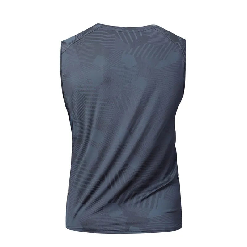 Men's Running Color Block Vest Gym Fitness Muscle-Showing Breathable Soft Vest Men Hiking Jogging Moisture-Wicking Sweat Vest