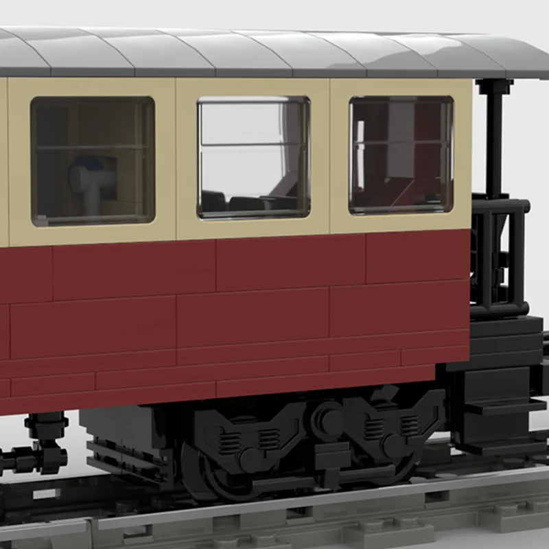 1429 peças moc diy educação blocos de construção treinadores do harzer schmalspurbahnen hsb, brinquedo de construção criativo para crianças e adultos