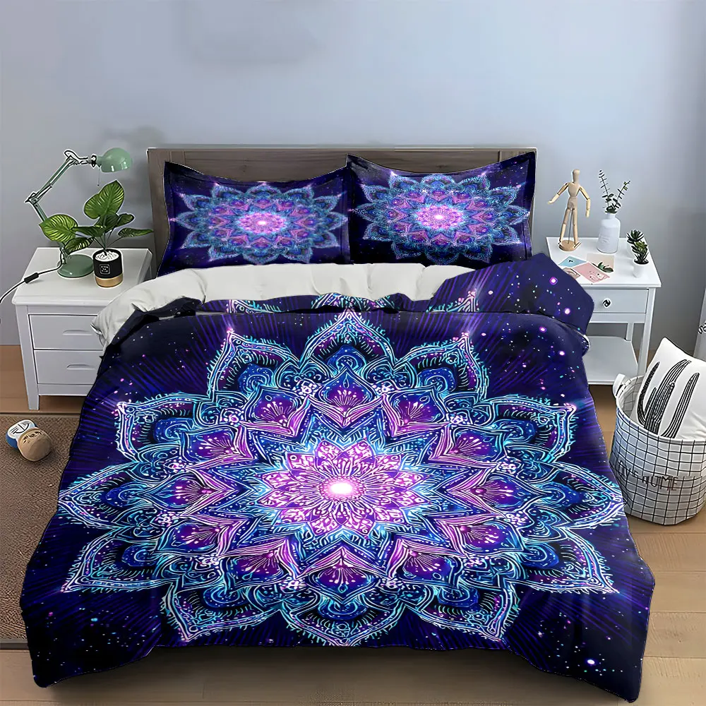 Mandala Tapestry Three-Piece Set Multiple sizes kid's and adults' bedroom Exquisite 3PC bedding set, gift