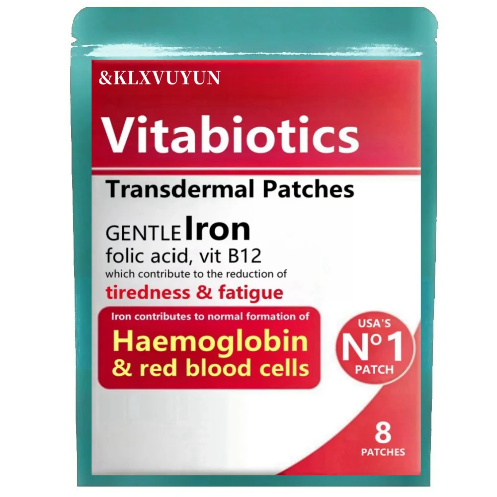 

Vitamin B6, Folic Acid, Vitamin B12, Iron, Zinc Blend - 5000mcg Healthy Aging Formula - Transdermal Patches. 8 Weeks Supply