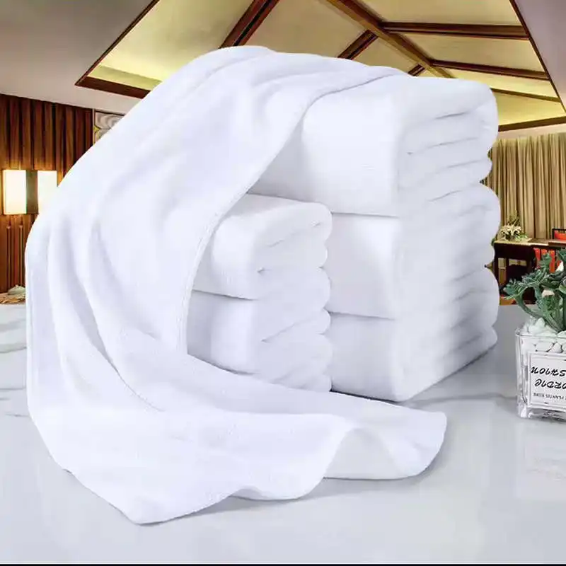 

Adult Thicken Cotton Bath Towel 70x140cm White Skin Friendly Terry Towels for Travel Sport Gym Face Washcloth Hotel Spa