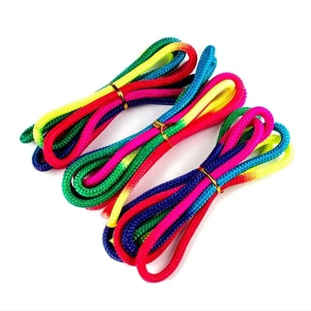 

High Quality Nylon Rainbow Rythmic Gymnastics Competition Ropes