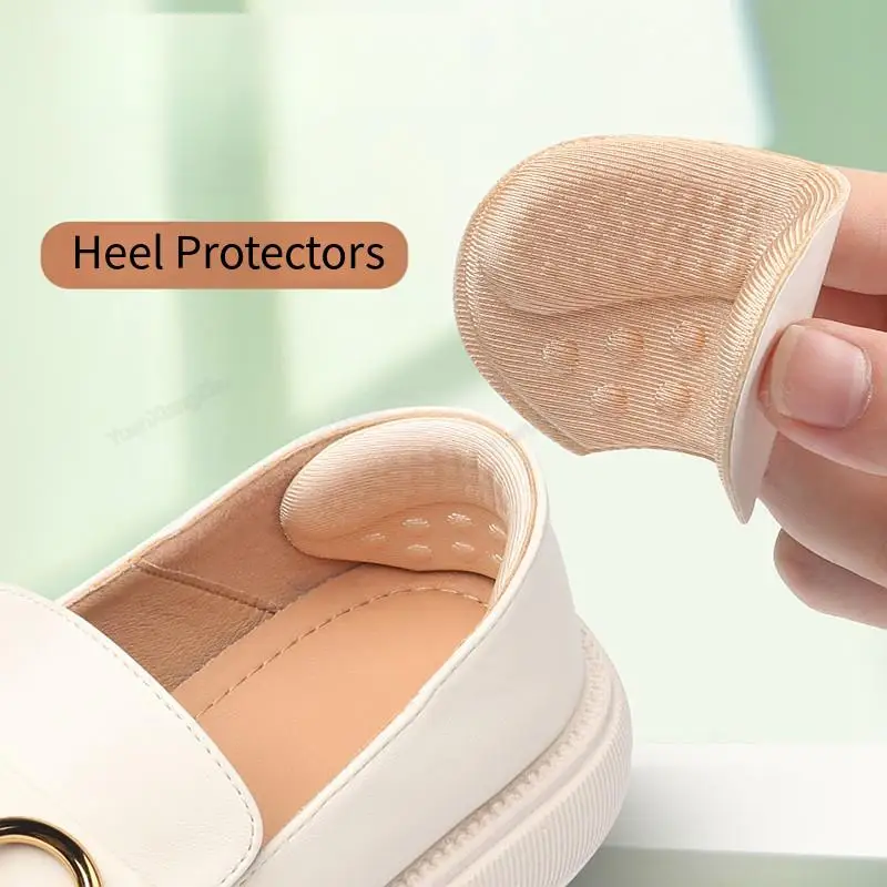 1Pair Heel Protectors Sneakers Non-slip Shoe Pads Loafers Stickers Shoes Insoles Foot Pain Relievers Heels Cushion