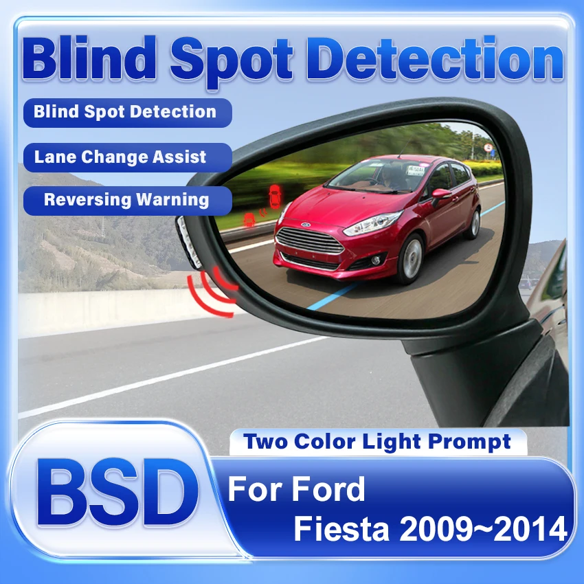 Auto BSD BSM BSA für Ford Fiesta 2009~2014 Totwinkel-Warnsystem Rückspiegel-Radar-Erkennungssystem Zubehör