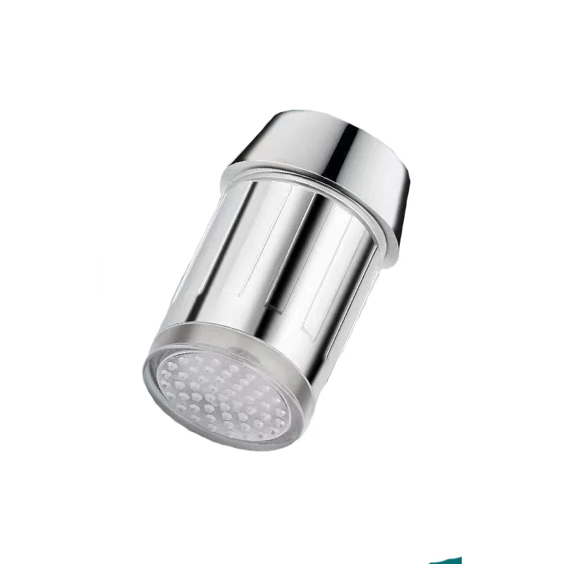 التحكم في درجة الحرارة LED، استشعار درجة الحرارة، صنبور تغيير ثلاثة ألوان مع محول للمطبخ المنزلي والحمام B1 #4