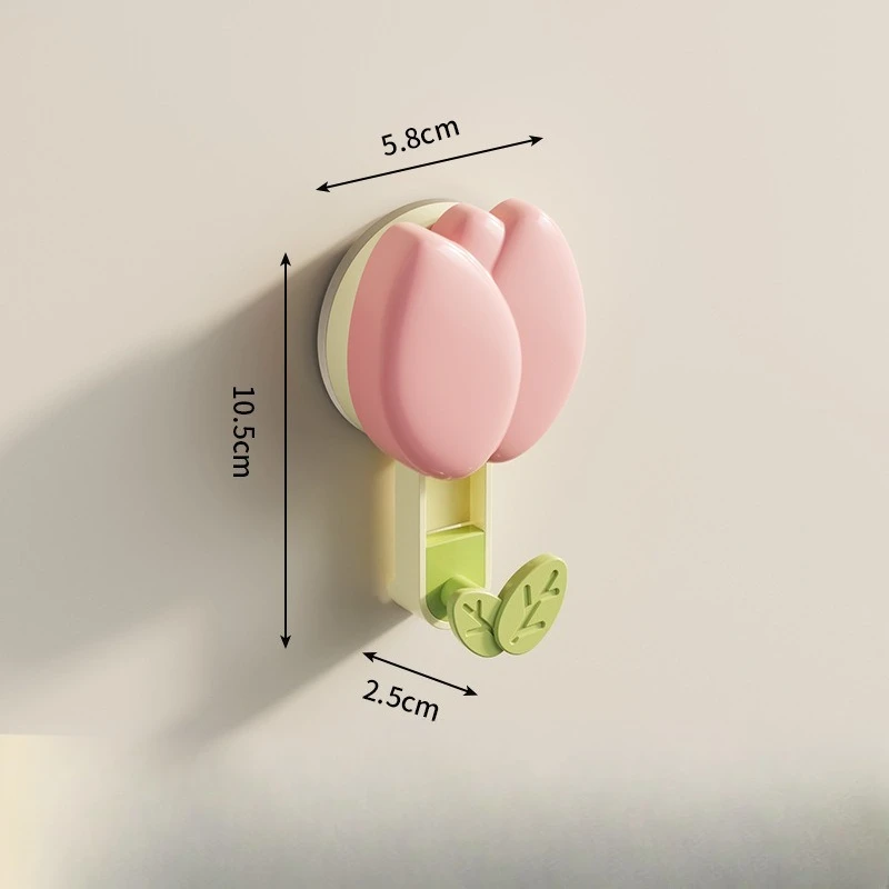 Tulip Suction Cup Hooks, Strong Vacuum Punch-Free Adhesive Hooks & Towel Racks view 5