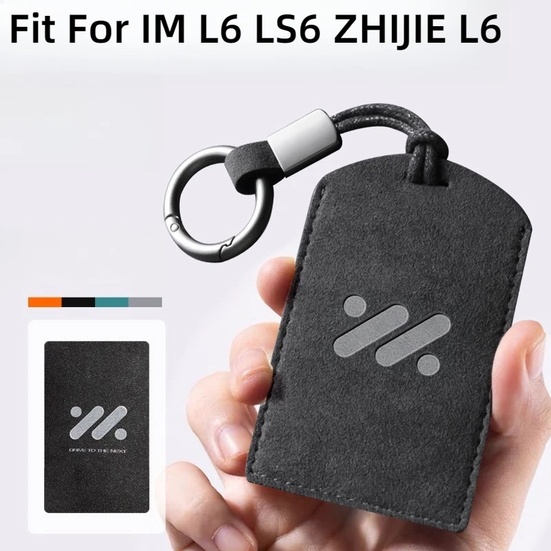 

Fit For IM L6 LS6 ZHIJIE L6 Car Key Card Holder NFC Smart Card Case Suede Protective Shell