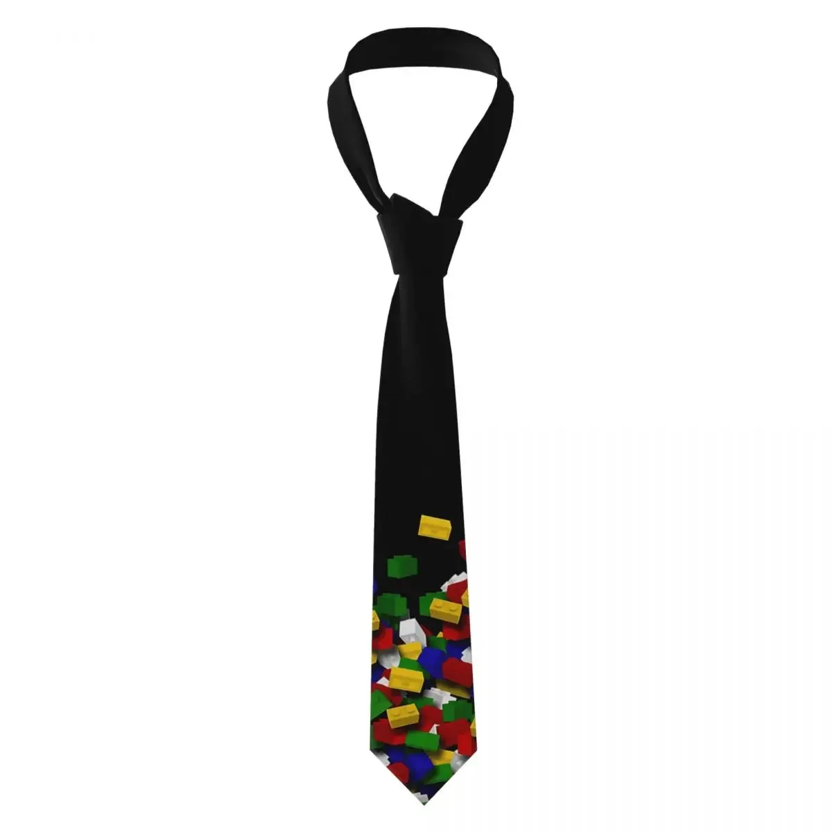 

Кирпичные художественные галстуки для мужчин и женщин, шелковый полиэстер, классический галстук для мужчин, аксессуары