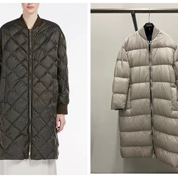 Down Jacket for Women Fashionable and Atmospheric Small Stand Up Collar Goose Down Warm and Casual Simple and Warm Jacket