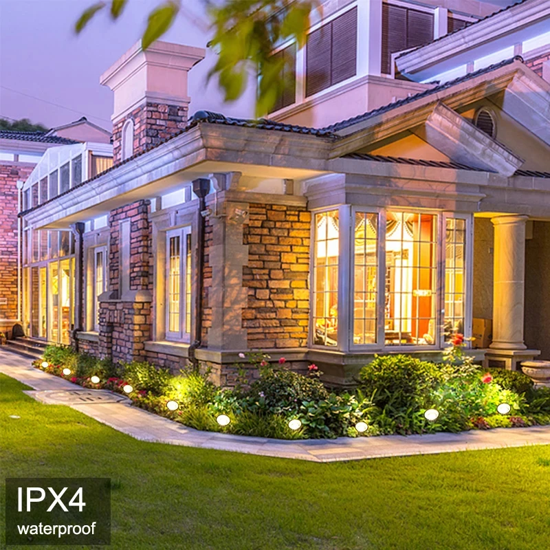 أضواء الطاقة الشمسية في الأرض 10in1 ضوء الحديقة الشمسية في الهواء الطلق إضاءة المناظر الطبيعية للماء لساحة الممشى فناء درب الديكور