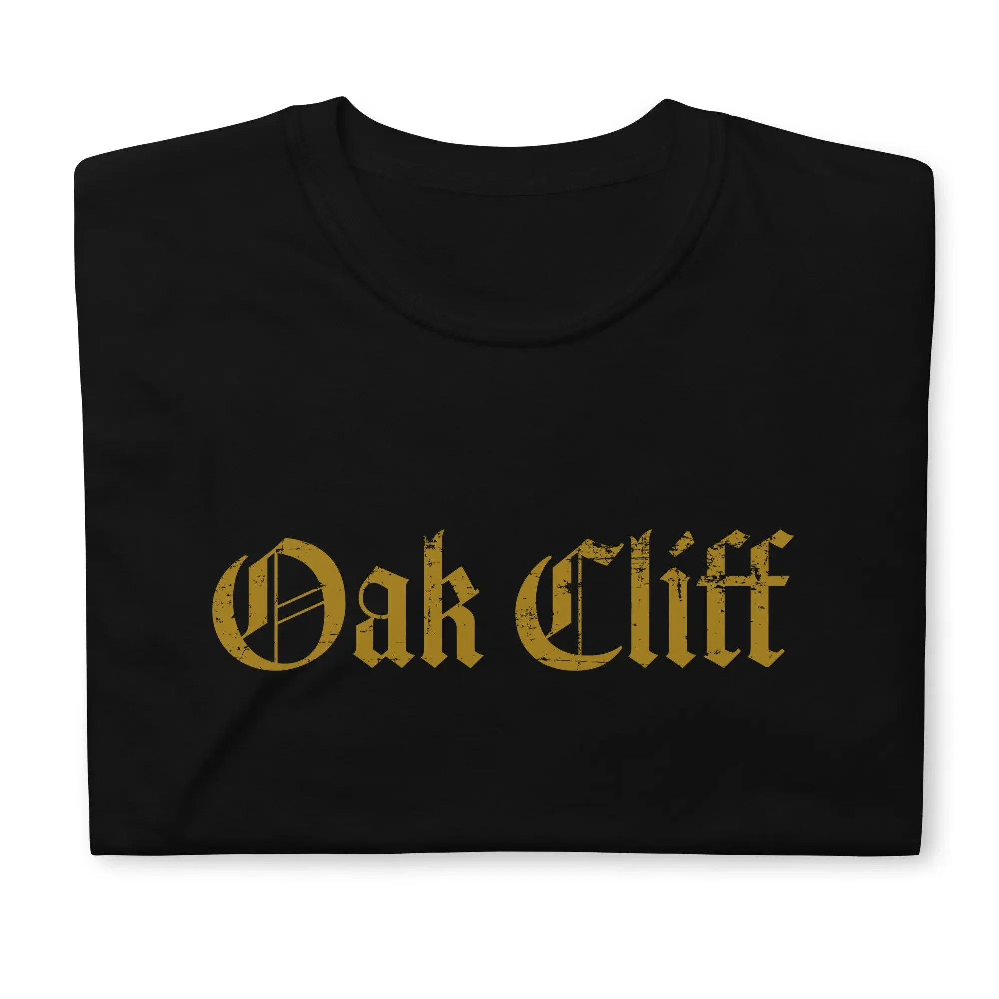 Oak Cliff Texas T Shirt Gold ish