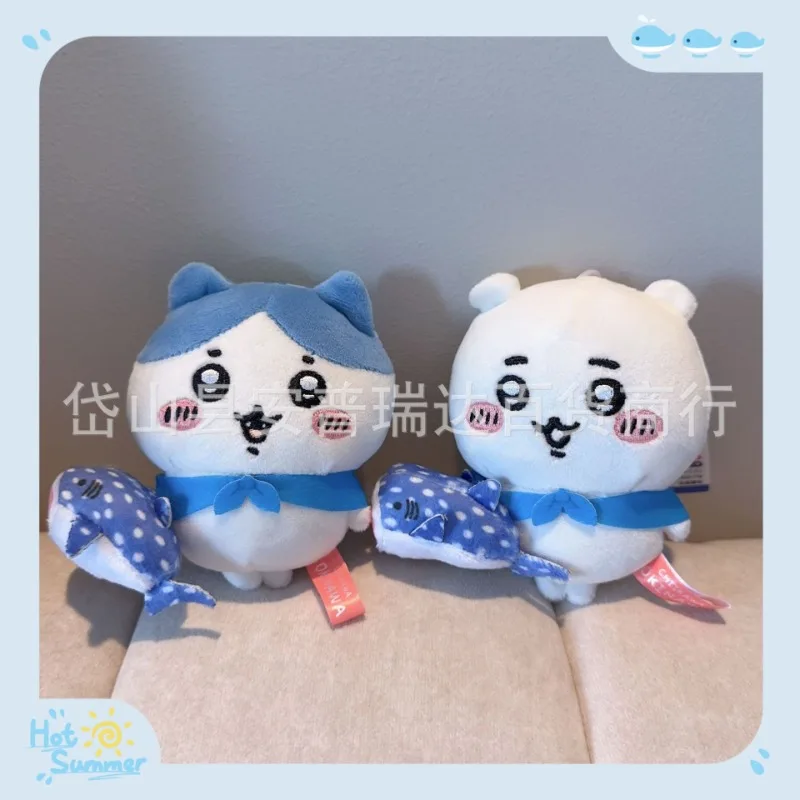 

Chiikawa Okinawa Regional Limited Series Hachiware Whale Plush Doll Girl Bag Pendant Cute Cartoon Toy Keychain Decoration Gift