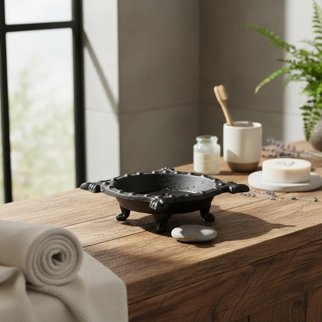

Cast Iron Soap Dish Heavy Duty Vintage Soap Tray Bathroom Accessory for Washroom