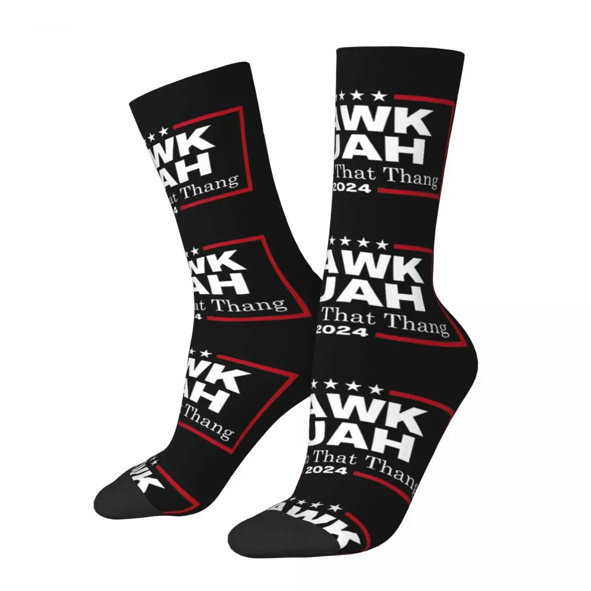 

Winter Warm Hip-hop Unisex Hawk Tuah 24 Spit On That Thang Socks Sweat Absorbing Basketball Socks