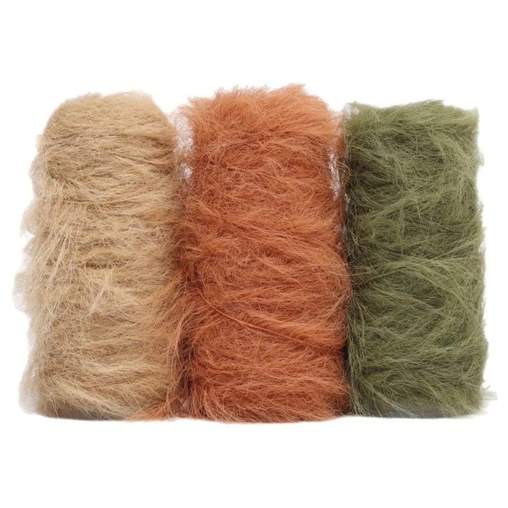New 50g Yarn Thread Long Fur Fox Synthetic Skin Friendly Crochet Yarn Non Shedding Soft Knitting Yarn Scarf Making