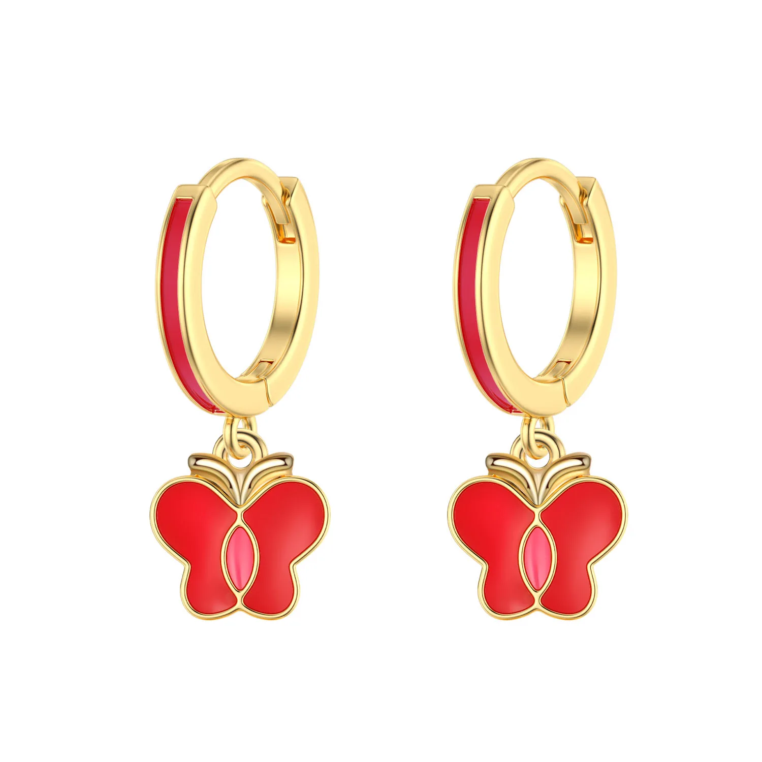 Butterfly Drop Earrings for Little Girls Kids Toddler Birthday Present Exquisite Child Small Cute Gift Jewelry