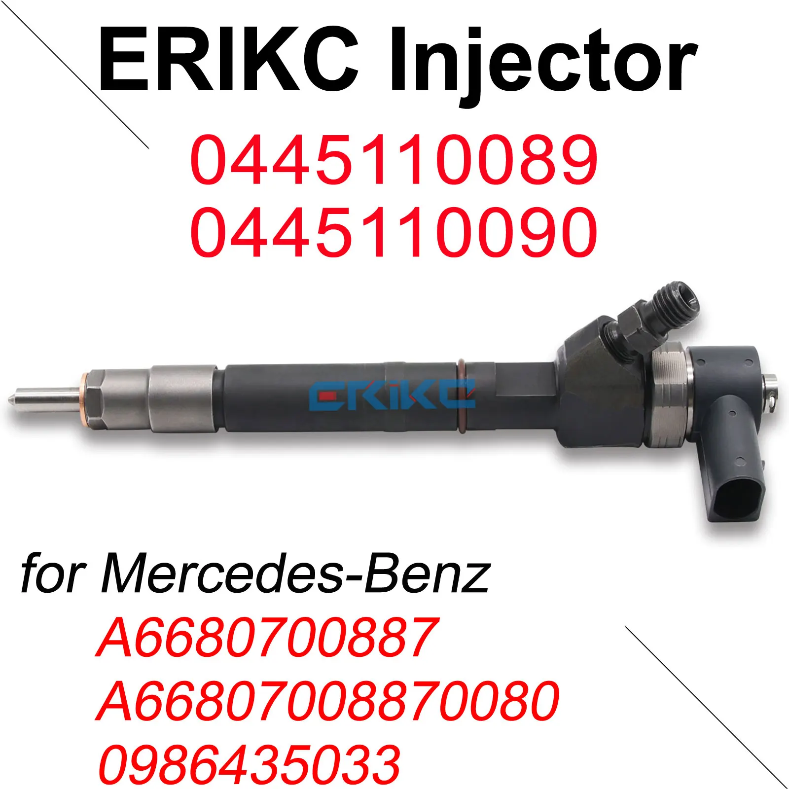 0445110089 0445110090 Diesel Injector Nozzle 0986435033 Sprayer Common Rail Inyector for Mercedes-Benz OM668.914 A6680700887