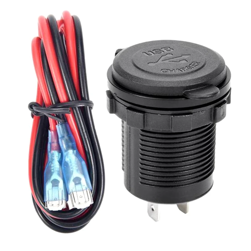 4Set PD Type C USB Car Charger And QC 3.0 Quick Charger 12V Power Outlet Socket With ON/Off Switch For Car