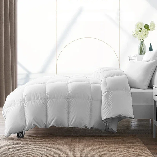 Cotton Down Proof Factory Directly White Goose Down Duvet Comforter Quilt Blanket