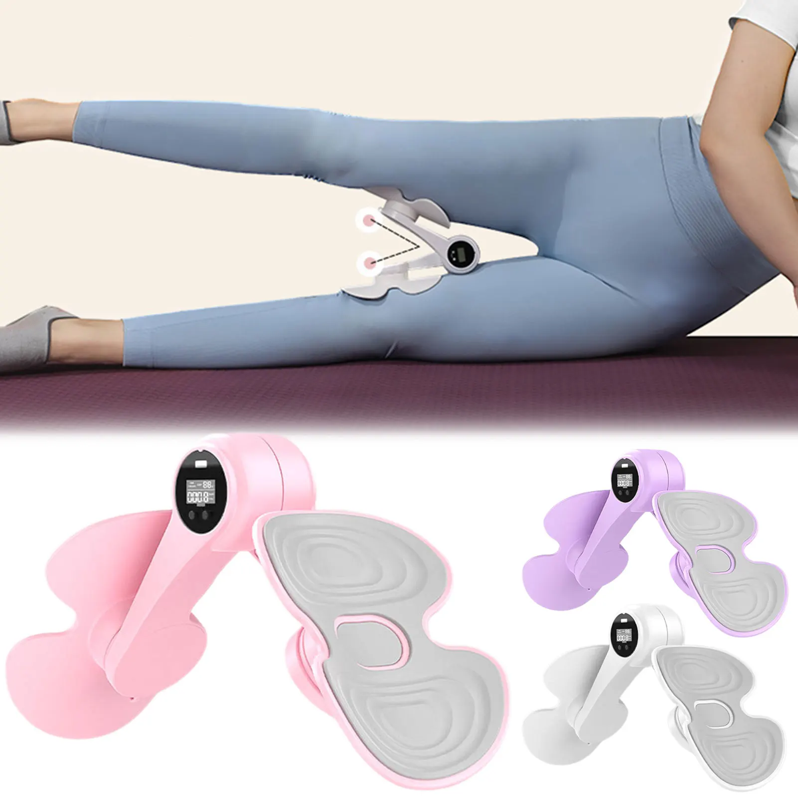 Entrenadores de muslos, máquina maestra de muslos para el interior del muslo, suelo pélvico, músculos ajustables, suministros de entrenamiento de resistencia para gimnasio en casa