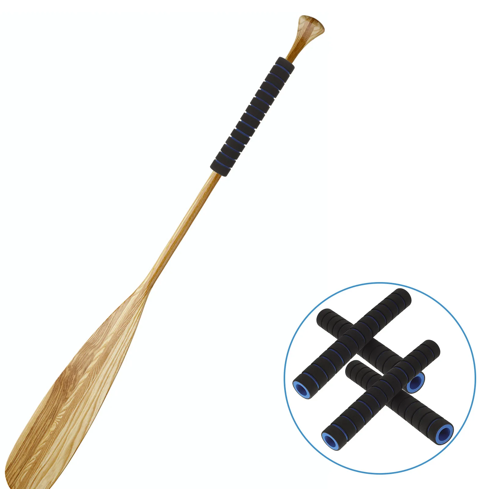 

2 пары противоскользящих поролоновых накладок на ручки весел для каяков, аксессуары для каякинга, основные нескользящие ручки для весел каяков