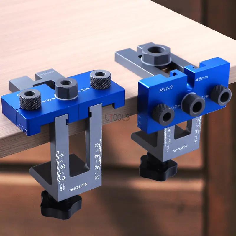 Dowel jig-建具および家具用の調整可能なポケットドリルセット,大工ツール,6/8/10/15mm