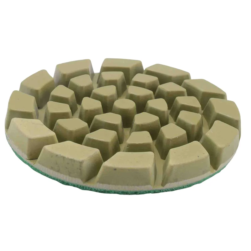 A20F-6 PCS Diamant-Bodenpolierpads, Harzbindung, Terrazzo-Bodendurchmesser 10,2 cm