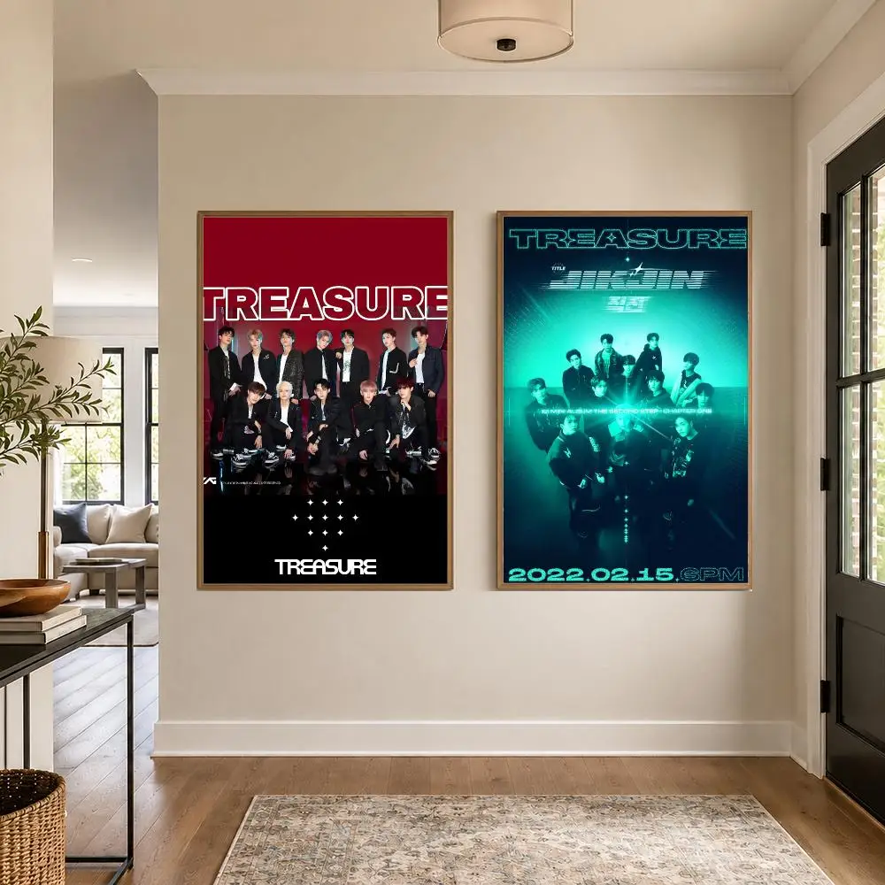 Group TREASURE Poster Graphic Wall Art Poster HD Waterproof PP Paper Print for Bedroom Living Room Office Decor Gift