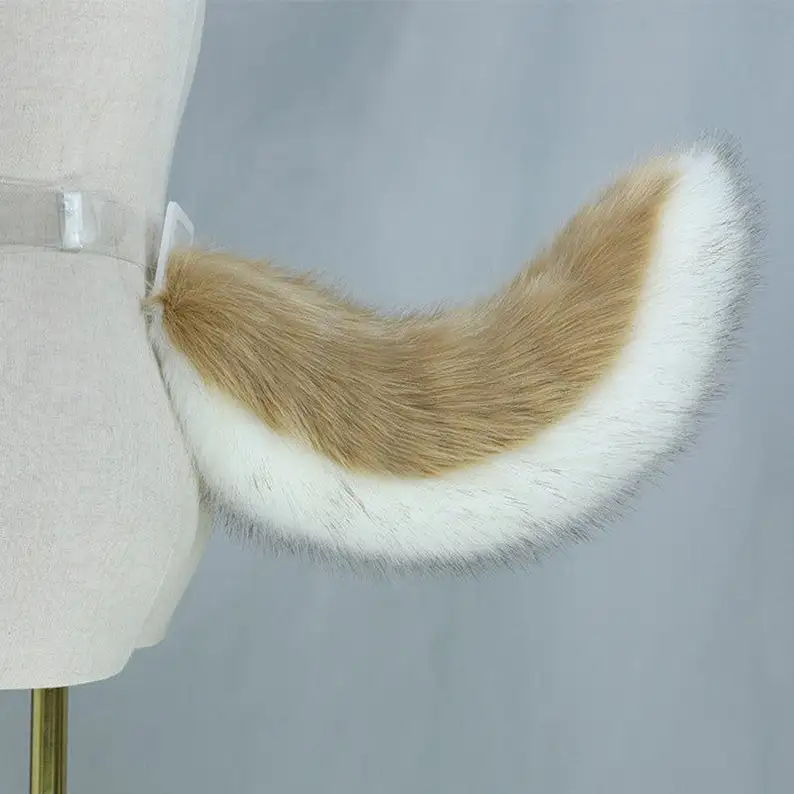 Dog Cosplay Ears And Tail Set | Dog Fursuit Tail And Ears Headband | Dog Costume Ears And Tail