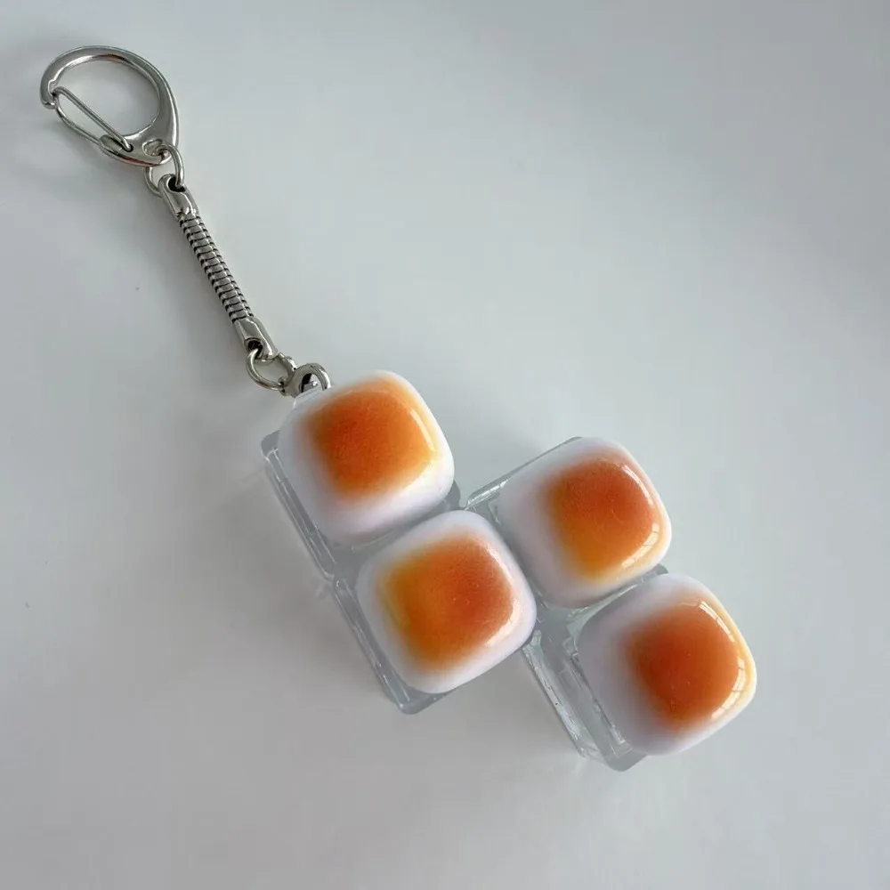 Caramel Bread Design Button Keycap Fidget Keychain with Light Keys Button Button Keycap Keychain Relief Stress Pass The Time