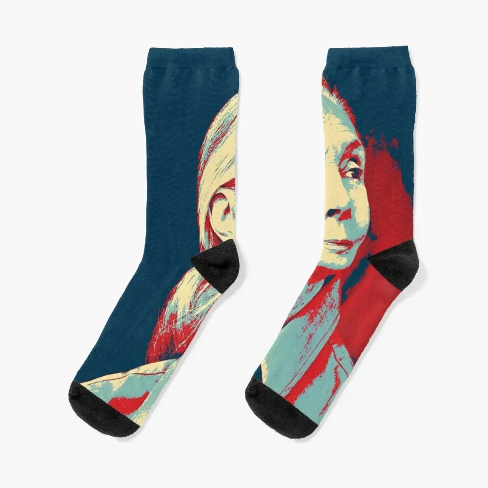 

Popart Jane Goodall Socks hockey Climbing Wholesale Socks Female Men's