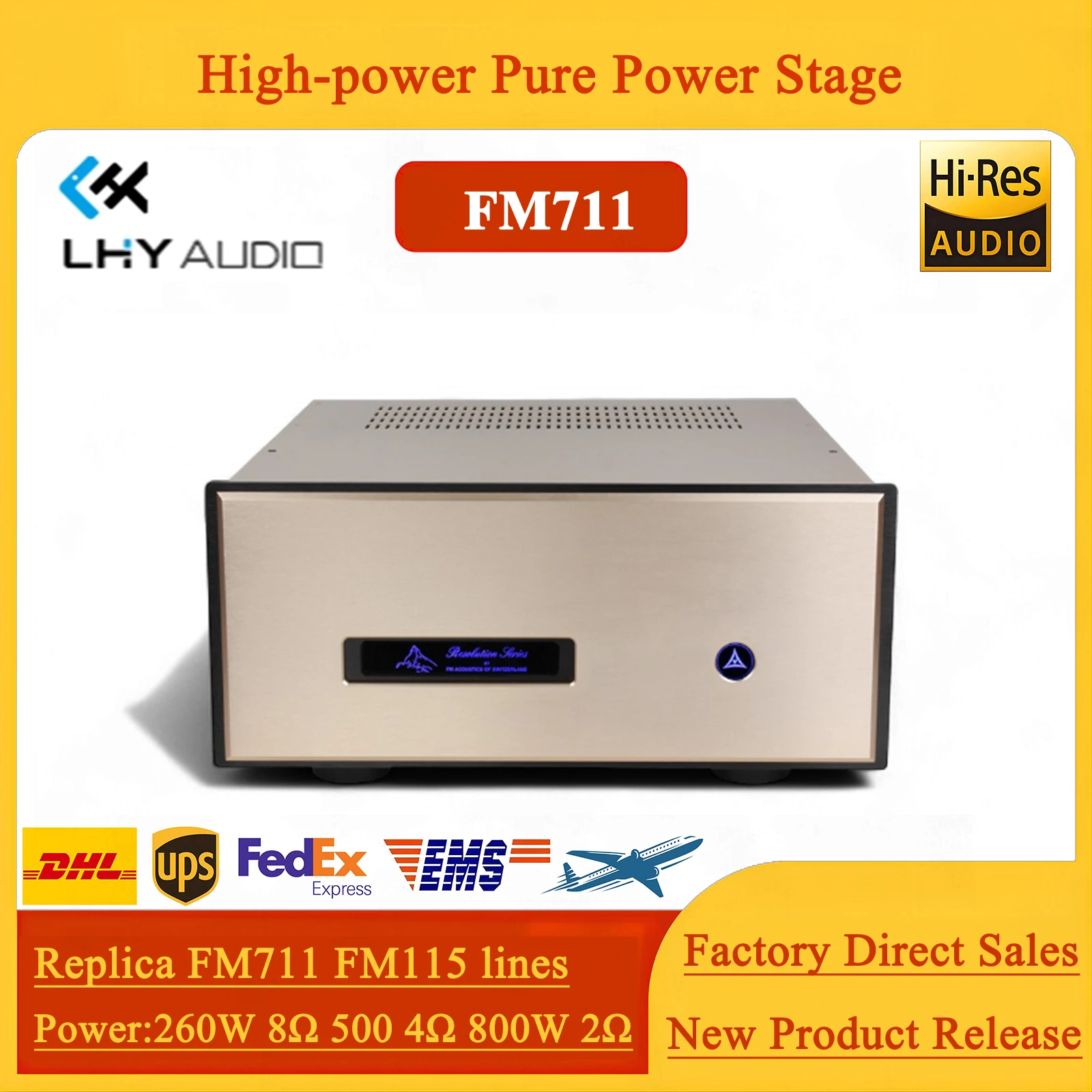 LHY نسخة طبق الأصل السويسرية السماء عالية السعر آلة مشهورة Fm711 Fm115 عالية الطاقة نقية بعد المستوى قناة أحادية مزدوجة 2025 نموذج #1