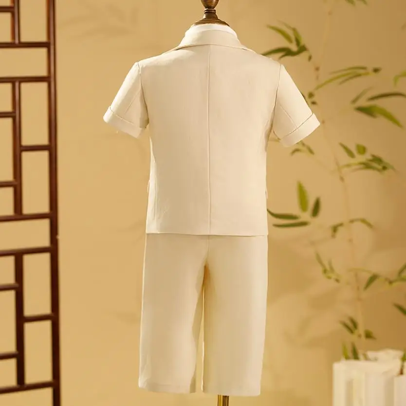 5-teiliges formelles Anzug-Set für Jungen, Kinder-Outfit für Hochzeit, Taufe, Geburtstagsfeier, Kinder-Kostüm für Klavierauftritt, Abschlussball, Abendveranstaltung A2849 – Detail 5