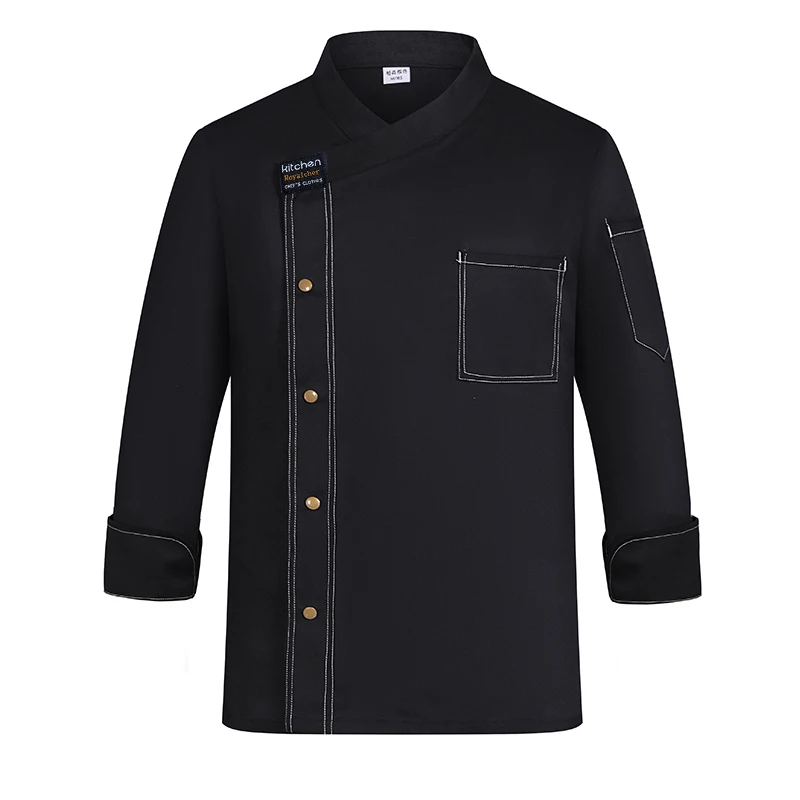 Professioneel chef-kok uniform voor herfst/winter voedsel kok kleding catering koken jas restaurant keuken shirt ober werkkleding