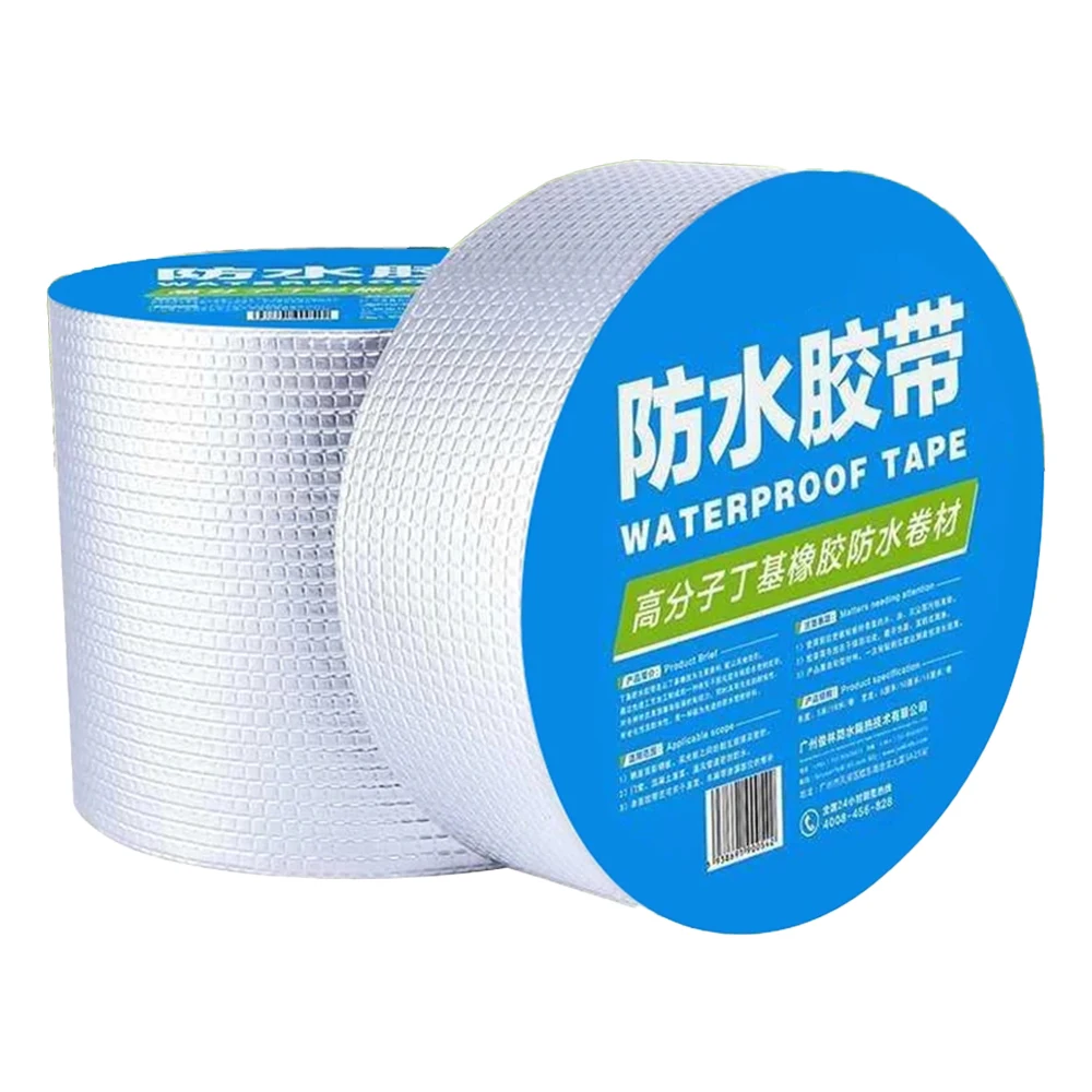 

Butyl Tape Roof Leak Repair Roof Tile Cracks Self-adhesive Aluminum Foil Waterproofing High Temperature Resistant Rubber