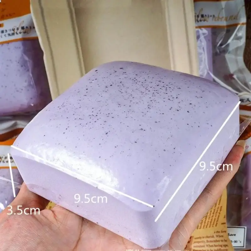 Slow Rising Toast Stress Relief  Toy Soft Sticky Artificial Bread Fidget Toy for Home Desk Decoration