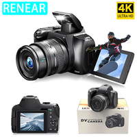 4K Digital Camera UHD 72MP 12X Optical Zoom Professional photography Auto-Focus WIFI Flash light for Tiktok ins Youtube Webcast