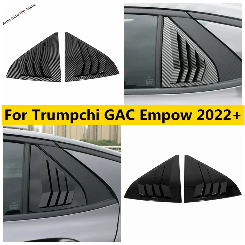 

ABS Rear Window Blinds Side Louvers Vent Decoration Frame Cover Trim Fit For Trumpchi GAC Empow 2022 2023 2024 Car Accessories