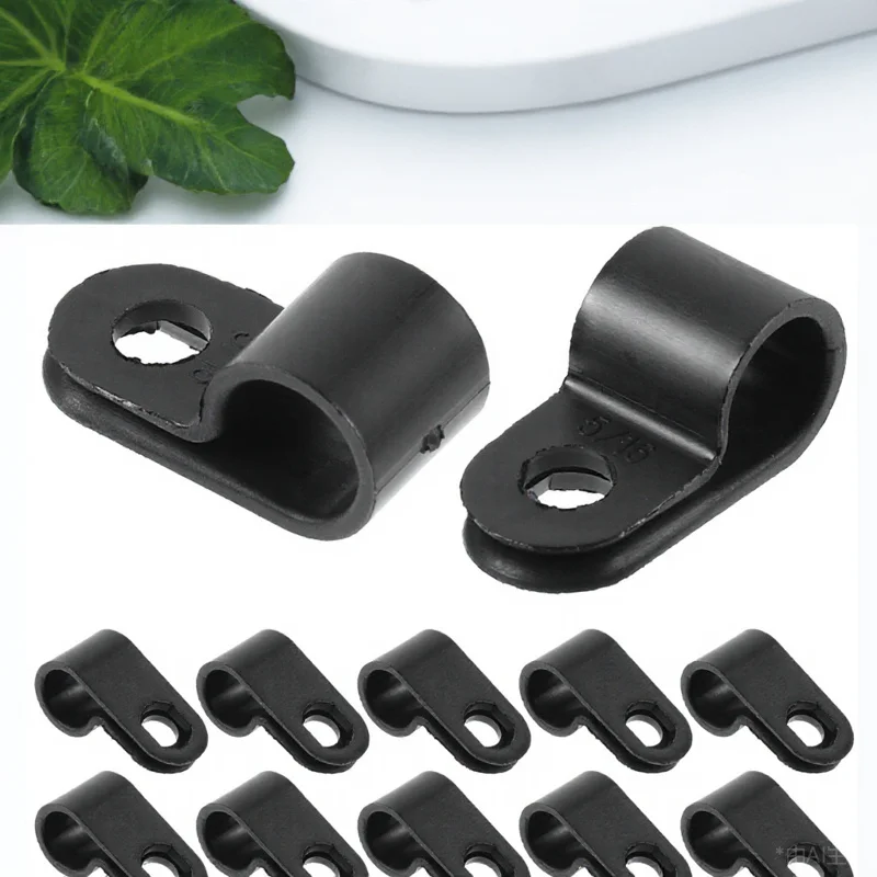 

100Pcs Cable Wire Clip Organizer Strong Mounting Clips 7.9mm for Ethernet Coax Cables Outdoor Indoors Wire Management Fixings