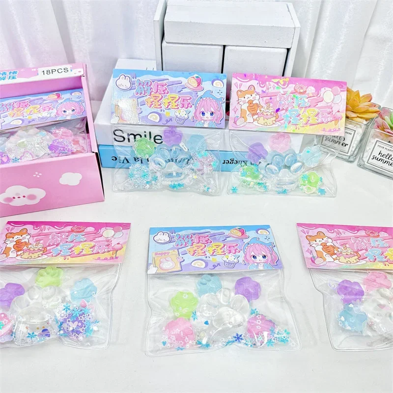 Lichtgevende Stress Kat Poot Hamster Knijpspeeltje Party Antistress Stijgende Speelgoed Voor Volwassen Kinderen Stretch Speelgoed Decompressie